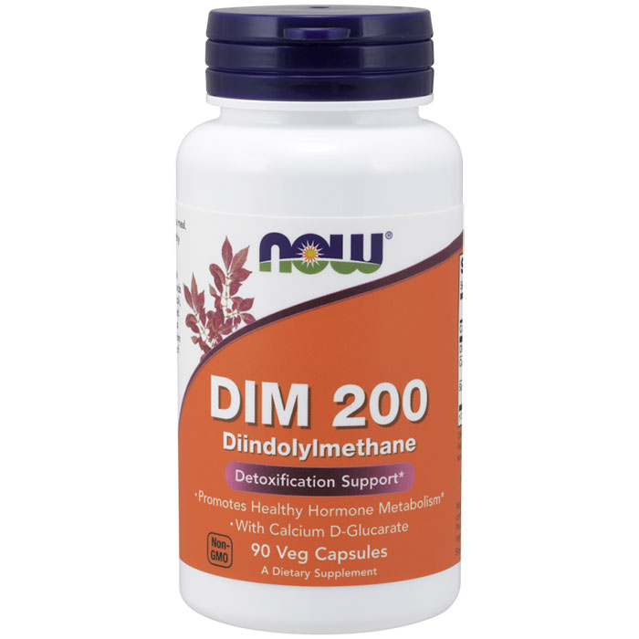 DIM 200 Diindolylmethane, 90 Vegetarian Capsules, NOW Foods