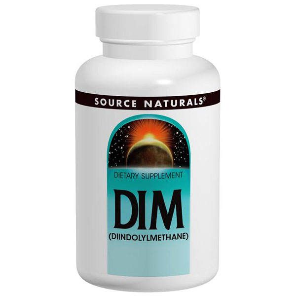 DIM 200 mg with BioPerine, 60 Tablets, Source Naturals