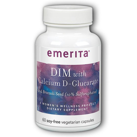 DIM Formula with Calcium D-Glucarate, 60 Capsules, Emerita