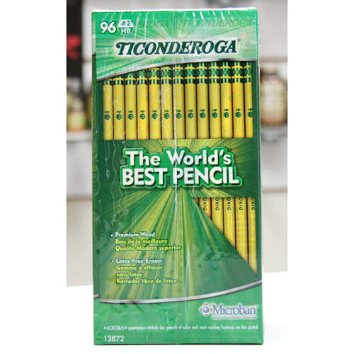 Dixon Ticonderoga Dixon Ticonderoga HB #2 Yellow Woodcase Pencil, 96 Count