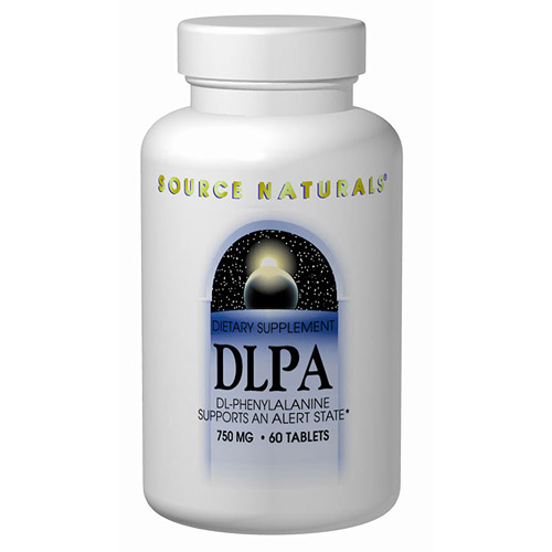 DLPA (DL-Phenylalanine) 750mg 60 tabs from Source Naturals