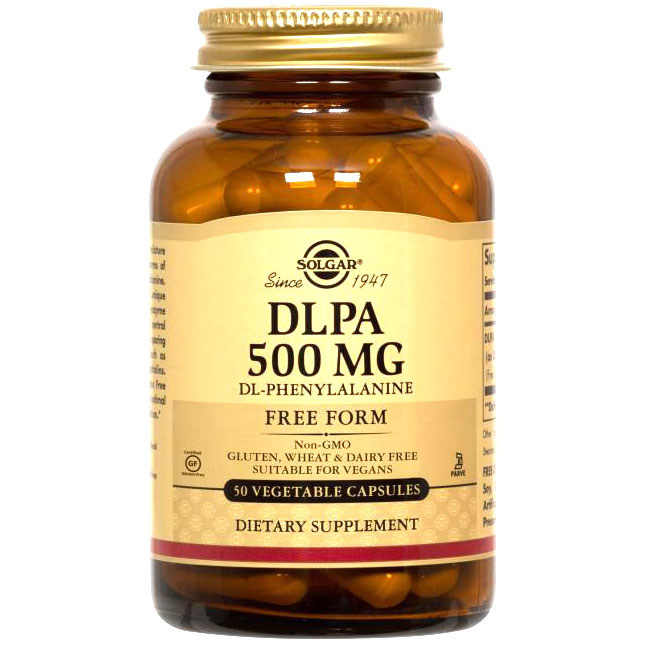 DLPA 500 mg, 100 Vegetable Capsules, Solgar