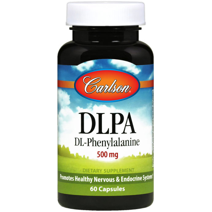 DLPA ( DL-Phenylalanine ) 500 mg 60 capsules, Carlson Labs