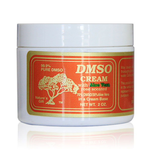 DMSO Cream with Aloe Vera, Rose Scented, 70% Dmso / 30% Aloe Vera, Plastic Bottle, 2 oz