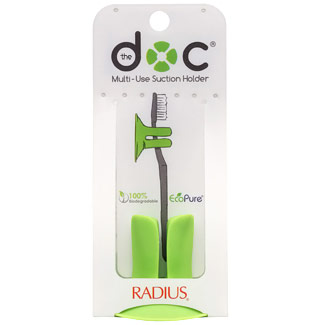 DOC Multi-Use Suction Holder, Toothbrush Holder, Radius
