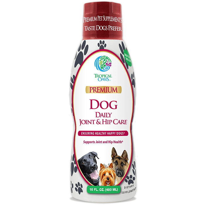 Dog Daily Joint & Hip Care Liquid, 16 oz, Tropical Oasis