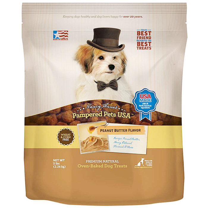 Dog Treats, Peanut Butter & Honey Dog Cookies, 5 lb x 2 Pack, Pampered Pets USA