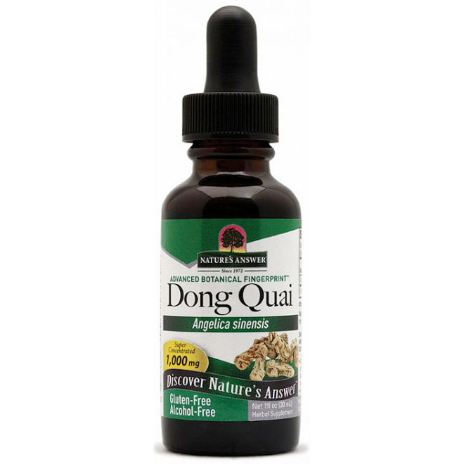 Dong Quai Alcohol Free Extract Liquid 1 oz from Natures Answer