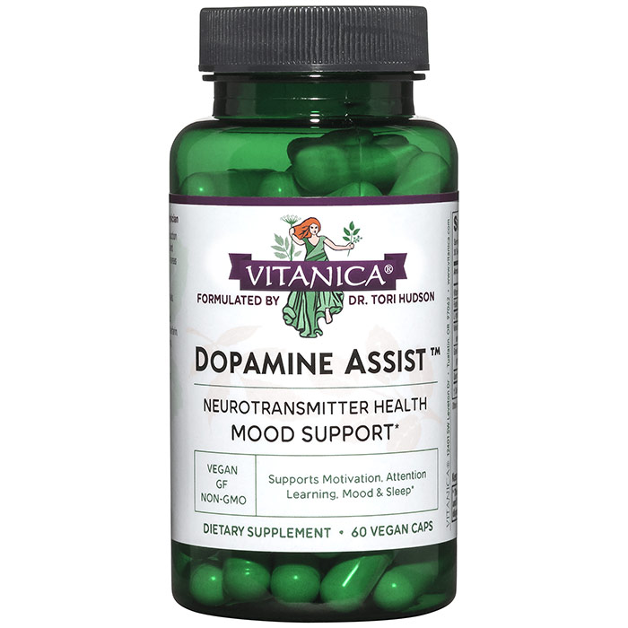 Dopamine Assist, Neurotransmitter Mood Support, 60 Vegetarian Capsules, Vitanica