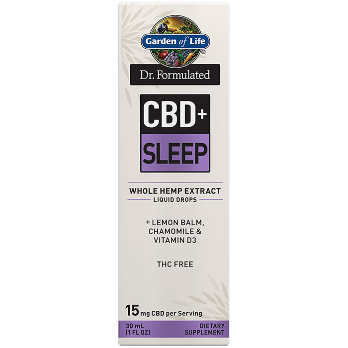 Dr. Formulated CBD+ Sleep Liquid Drops, 30 ml, Garden of Life
