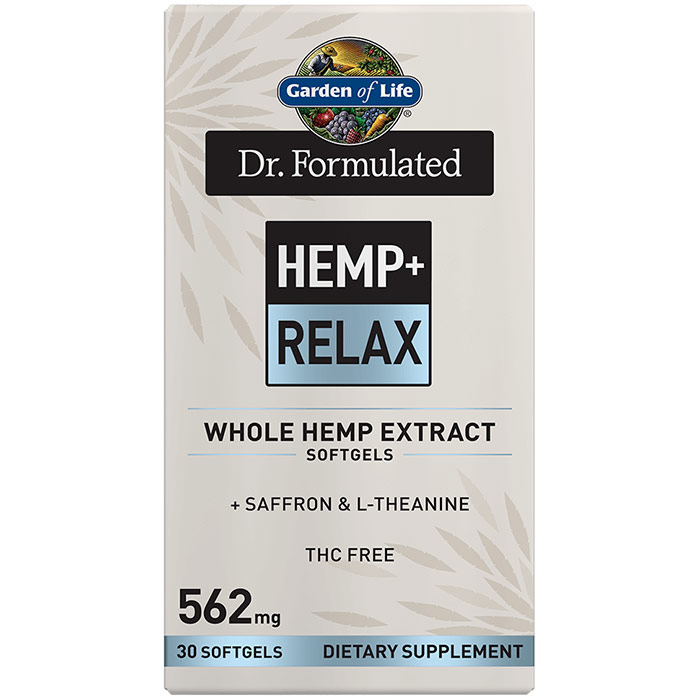 Dr. Formulated Hemp+ Relax, 30 Softgels, Garden of Life