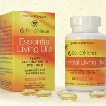 Dr. Ohhiras Essential Living Oils, Vegan Alternative to Fish Oil, 60 Capsules, Essential Formulas