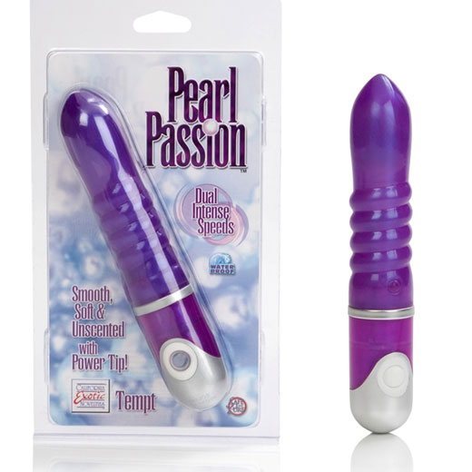 Pearl Passion - Tempt Purple, Smooth & Soft Vibrator, California Exotic Novelties