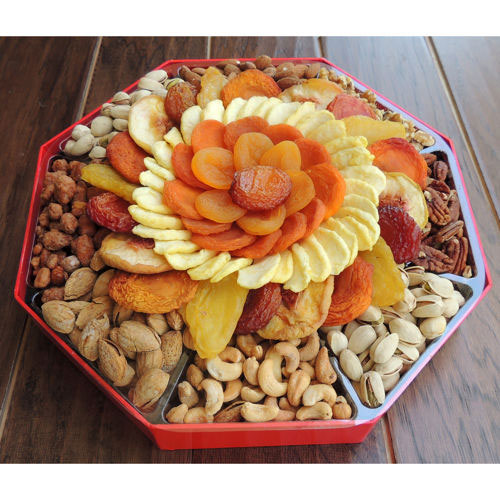 Dried Fruit & Nut Holiday Gift Box, 64 oz, Vacaville Fruit Company