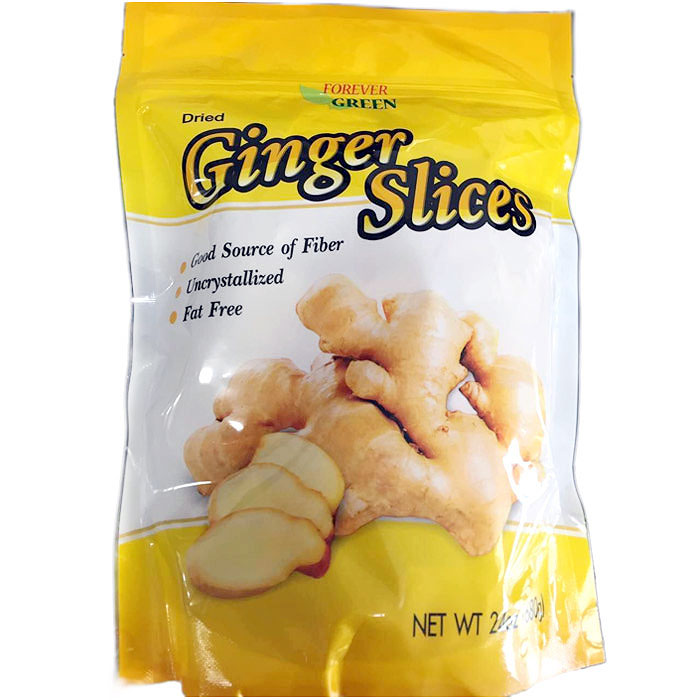 Dried Ginger Slices, 24 oz, Forever Green