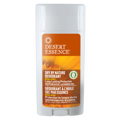 Desert Essence Dry By Nature Clear Deodorant Stick 2.75 oz, Desert Essence