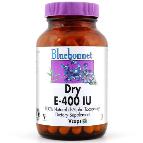 Dry E-400 IU, 100 Vcaps, Bluebonnet Nutrition