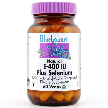 Dry E-400 IU Plus Selenium, 120 Vcaps, Bluebonnet Nutrition