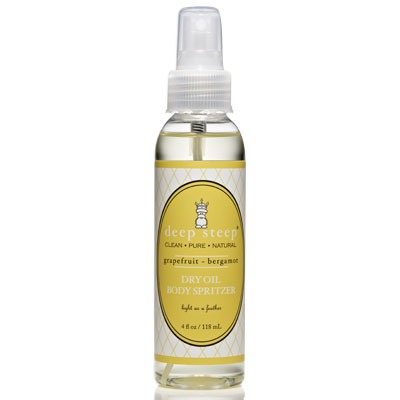 Dry Oil Body Spritzer Mist - Grapefruit Bergamot, 4 oz, Deep Steep