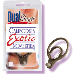 California Exotic Novelties Dual Ringer Nubby, California Exotic Novelties