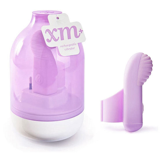 XM+ 9X Rechargeable Finger Vibe Velvet - Violet, Finger Vibrator, Topco