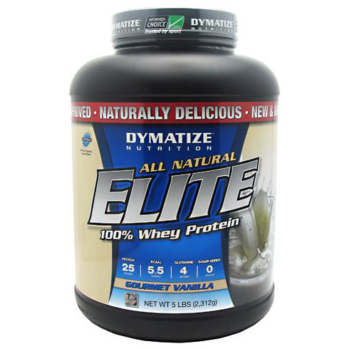 All Natural Elite Whey Protein Isolate, Value Size, 5 lb, Dymatize Nutrition