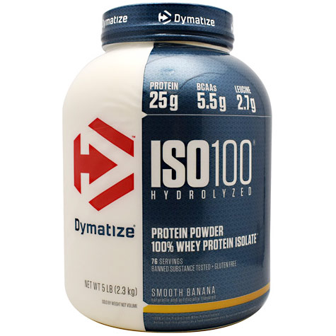 Dymatize Nutrition ISO-100, Hydrolyzed Whey Protein Isolate, 5 lb
