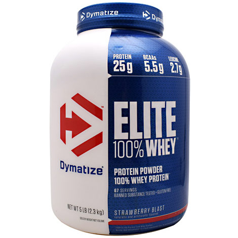 Dymatize Nutrition Elite Whey, 100% Whey Protein Powder, 5 lb