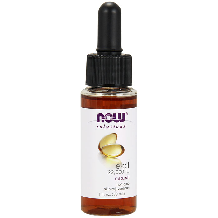 E-Oil 23,000 IU, Natural Vitamin E Skin Care, 1 oz, NOW Foods