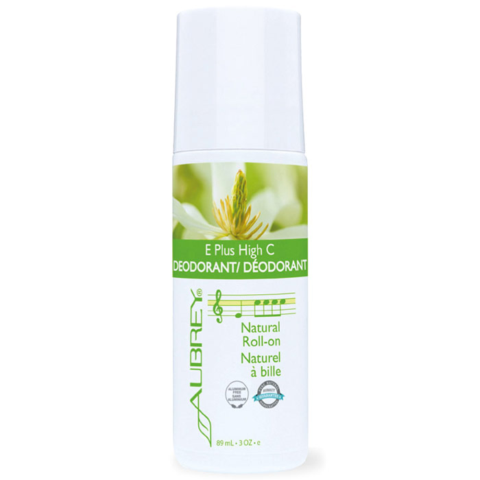 Aubrey Organics E Plus High C Natural Roll-On Deodorant, 3 oz, Aubrey Organics