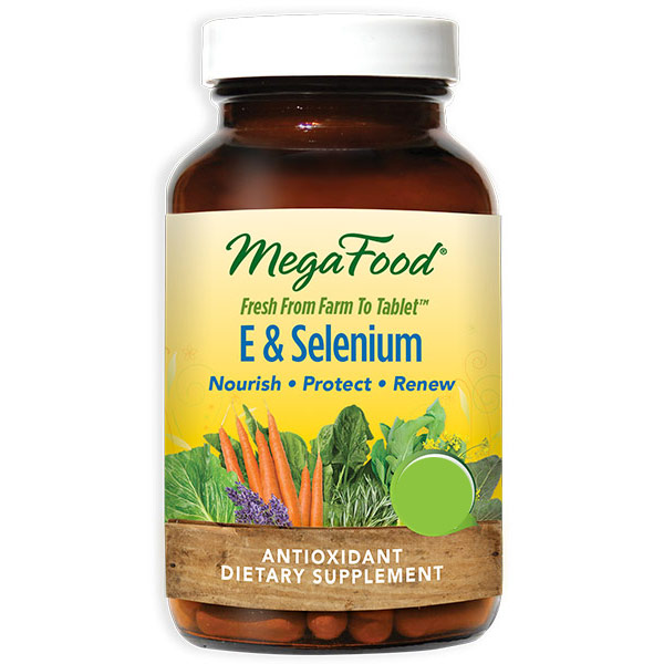 MegaFood DailyFoods E & Selenium, Whole Food, 30 Tablets, MegaFood