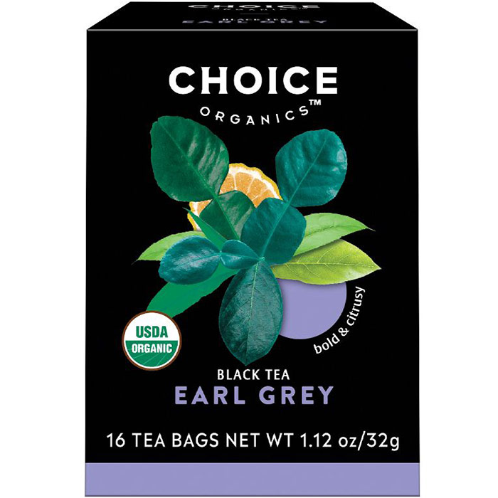 Earl Grey Black Tea, 16 Tea Bags, Choice Organic Teas