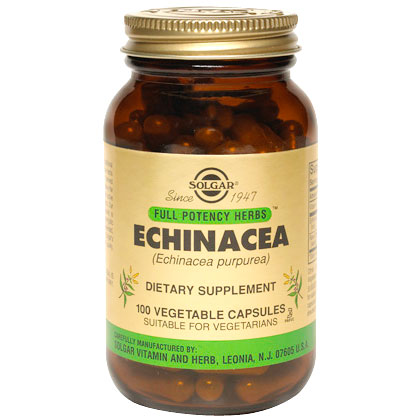 Echinacea - Full Potency, 100 Vegetable Capsules, Solgar