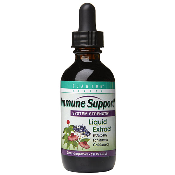 Immune Support Liquid Extract (Echinacea, Elderberry, Goldenseal), 2 oz, Quantum Health