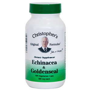 Echinacea & Goldenseal, 100 Vegetarian Capsules, Christophers Original Formulas