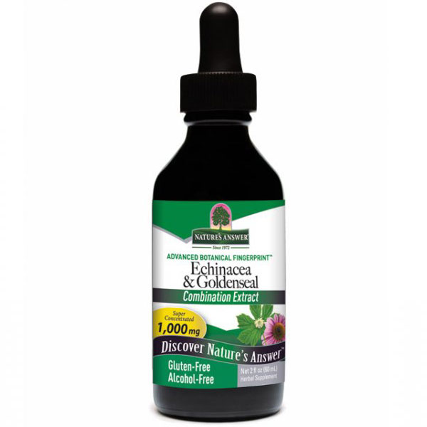 Echinacea-Goldenseal Alcohol Free Extract 2 oz from Natures Answer