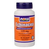 NOW Foods Echinacea Root Extract Standardized 60 Vcaps, NOW Foods