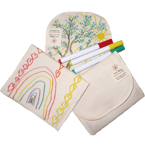 Eco Ditty Snack Ditty Reusable Snack Bag, Color Your Own