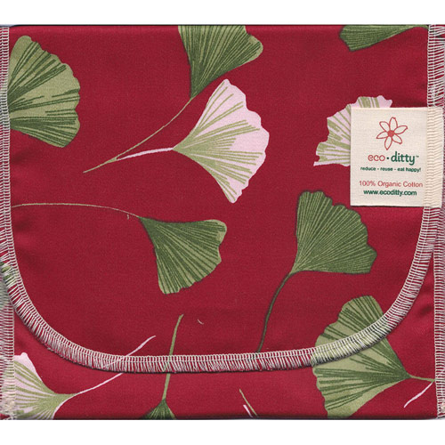 Eco Ditty Snack Ditty Reusable Snack Bag, Ginkgos