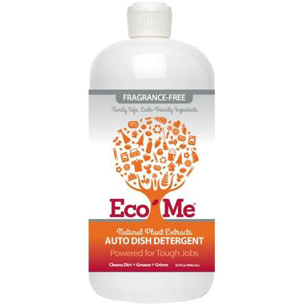 Eco-Me Auto Dish Detergent, Natural Plant Extracts, Fragrance Free, 32 oz