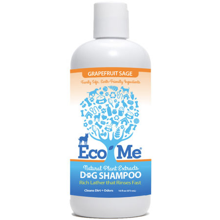 Eco-Me Dog Shampoo, Natural Plant Extracts, Grapefruit Sage, 16 oz
