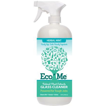 Eco-Me Glass Cleaner, Natural Plant Extracts, Herbal Mint, 32 oz