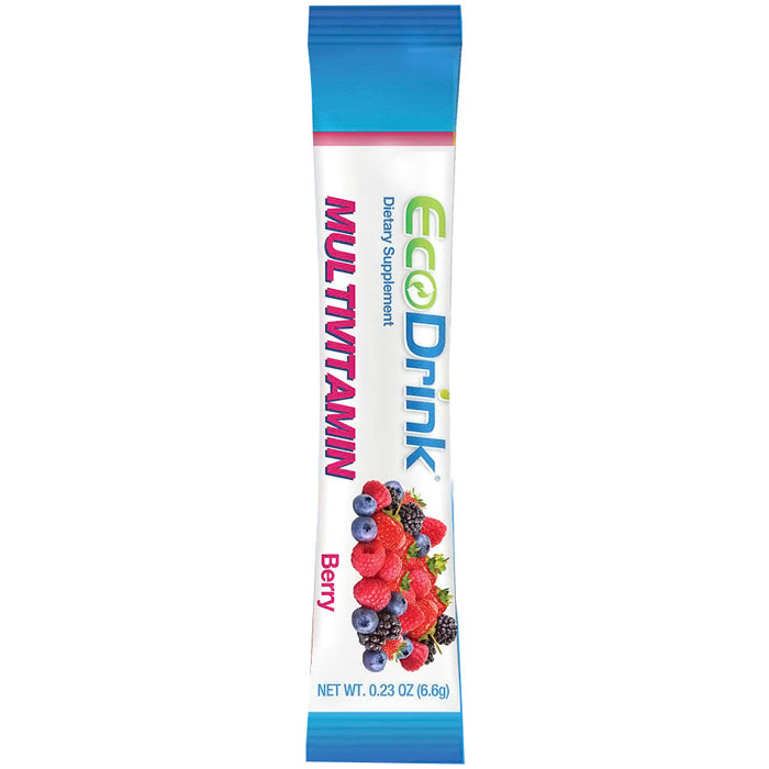 EcoDrink Daily Refill - Berry Flavor, 100% Natural, 30 Packs, SGN Nutrition