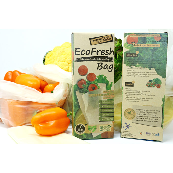 EcoFresh Bag, Reusable Freshness Control Food Bag, Extra-Large, 10 pc Set, AltCooking Hub