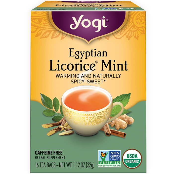 Egyptian Licorice Mint Tea, 16 Tea Bags, Yogi Tea