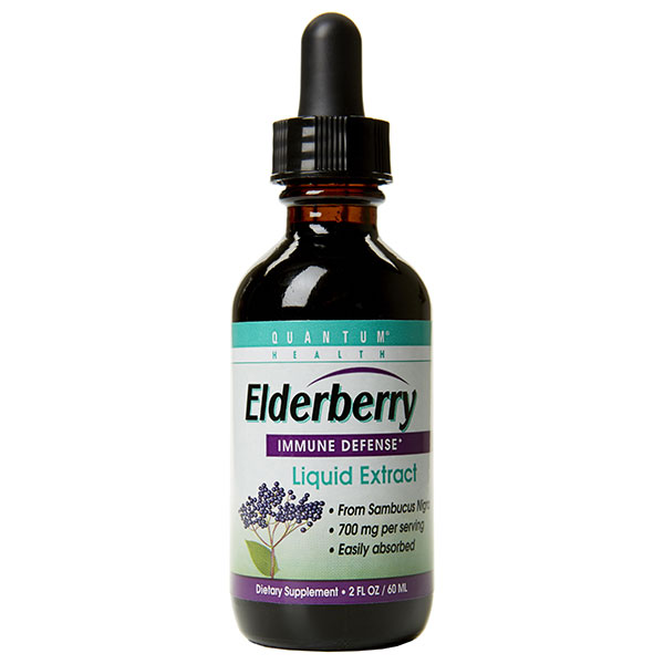 Elderberry Liquid Extract, 2 oz, Quantum Health