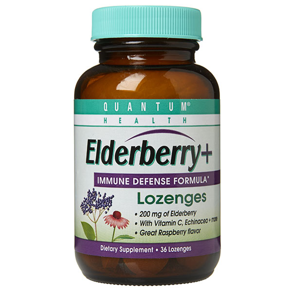 Elderberry Lozenges, 36 loz, Quantum Health