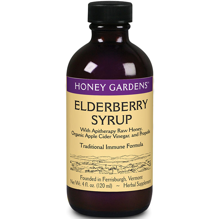 Elderberry Syrup, 4 oz, Honey Gardens