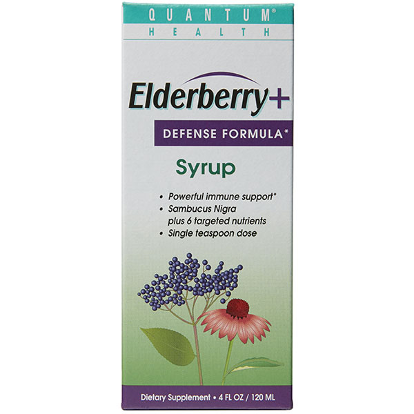 Quantum Health Elderberry Syrup, Soothes and Quiets, 4 oz, Quantum Health