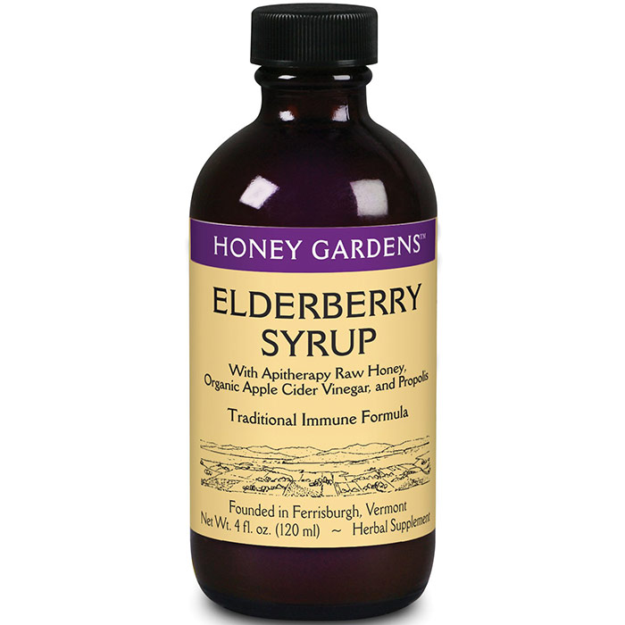 Elderberry Syrup, Value Size, 8 oz, Honey Gardens